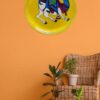 India Wall Decor Sculpture – Handmade Blue Pottery 8" Ceramic Wall Plate with Animal Print Art (Collector’s Edition) - Image 2