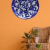 Handmade 8" Blue Pottery Wall Plates – Traditional Indian Art Ceramic Wall Decor Sculpture (Collector's Edition) - Image 2