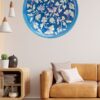 Handcrafted 8" Blue Pottery Wall Plates – Intricate Indian Ceramic Art Sculpture (Collector’s Edition)