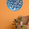 Handcrafted 8" Blue Pottery Wall Plates – Intricate Indian Ceramic Art Sculpture (Collector’s Edition) - Image 2