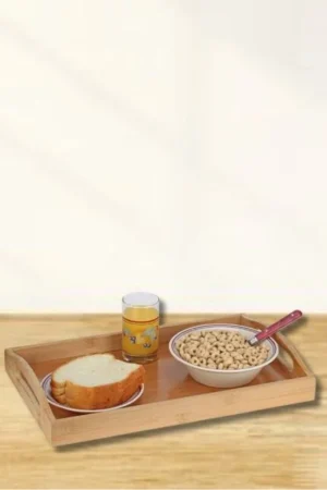 Premium Bamboo Serving Tray with Handles