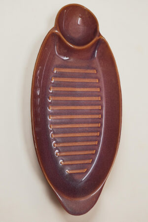 Blue Pottery 13-Inch Oval Ceramic Dip Platter