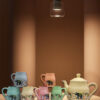 Blue Pottery Multicolor Handpainted Ceramic Tea Set