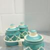 Ceramic Achaar Barni Set – 3 Jars with Lid & 1 Ceramic Tray (200 ML Each) - Image 2