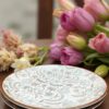 Muted Pastel Phool Bagh Dinner Plate – Handcrafted Ceramic Floral Design - Image 3