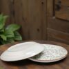Muted Pastel Phool Bagh Dinner Plate – Handcrafted Ceramic Floral Design - Image 2
