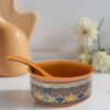 Handcrafted Terracotta Soup Bowl Set with Spoons – Tribal Art Design - Image 3