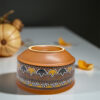 Handcrafted Terracotta Soup Bowl Set with Spoons – Tribal Art Design - Image 4